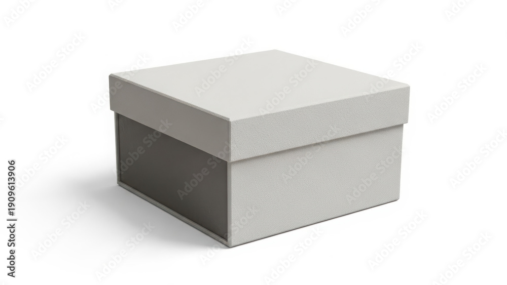 Fototapeta premium Closed white gift box