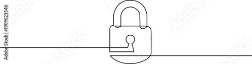 A detailed illustration of an open padlock symbolizing security and protection Vector