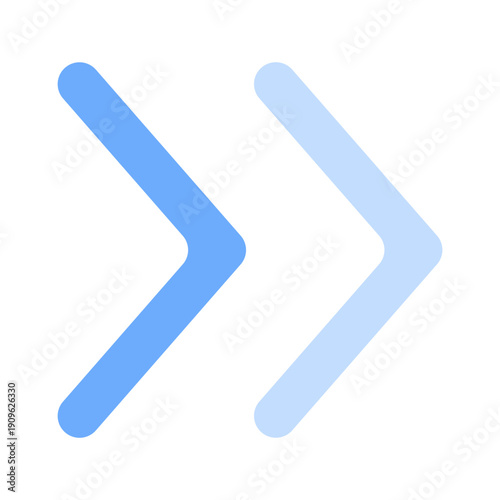 Vector of Double Forward Arrows Icon For UI_DuoTone Icon