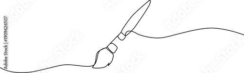 A delicate hand holding a quill pen poised to write on a piece of paper. Vector