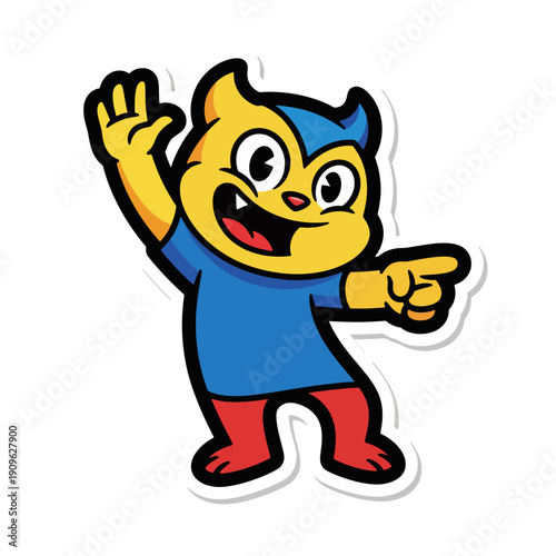 A Page Page Sticker era Production Element ClipArt Floating mascot central attention-f Page Page Page era Page Page Guy attention Page Attention Attention attention.