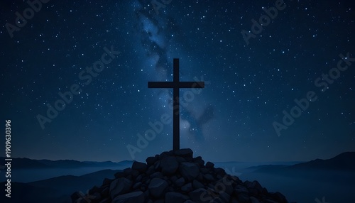 cross on the sky