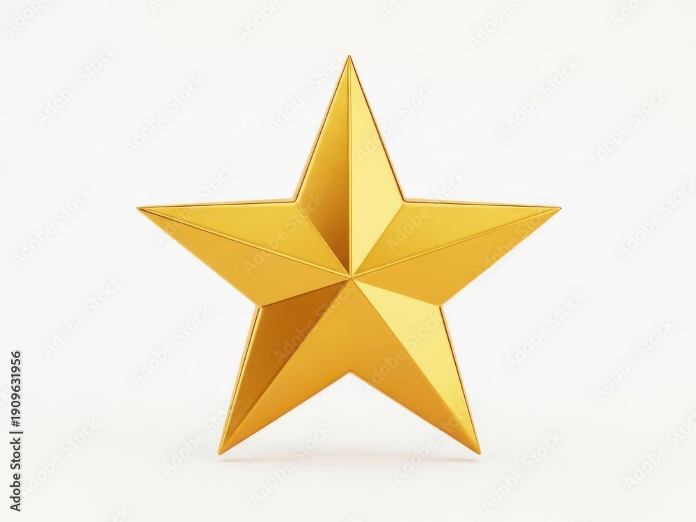 Obraz premium Golden star symbolizing excellence and achievement