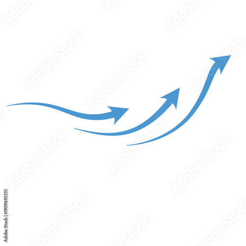 Blue air motion lines. Wind symbol Wind blow line icon. Hand drawn air wave icon. Outline wind movement symbol isolated on white background. Windy icon. Air flow icon set