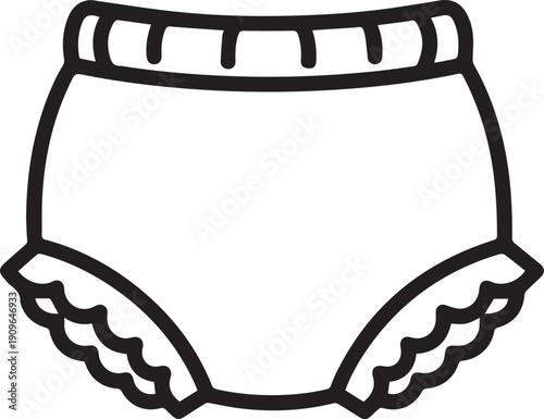 Ruffled Baby Bloomer Silhouettes for Toddler Summer Wear