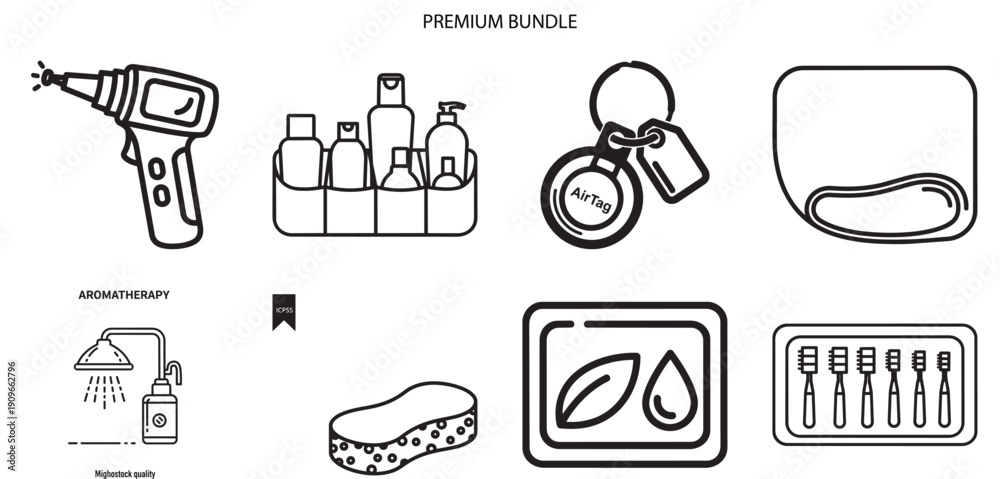 Fototapeta premium Minimalist icon representing a vector file format