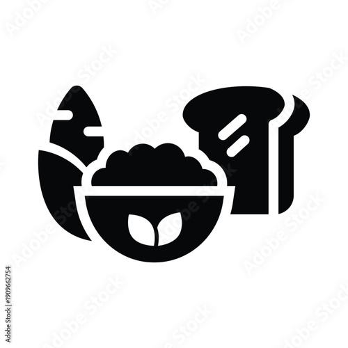 carbohydrates solid icon illustration vector graphic.eps