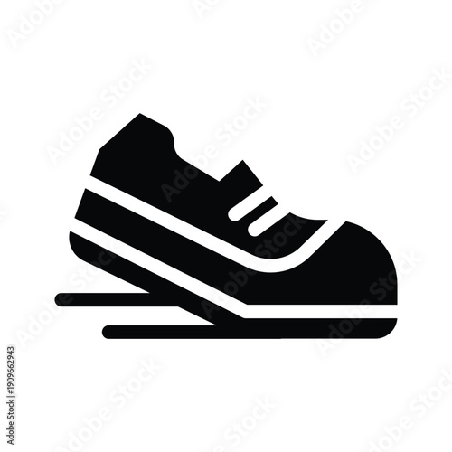 running solid icon illustration vector graphic.eps