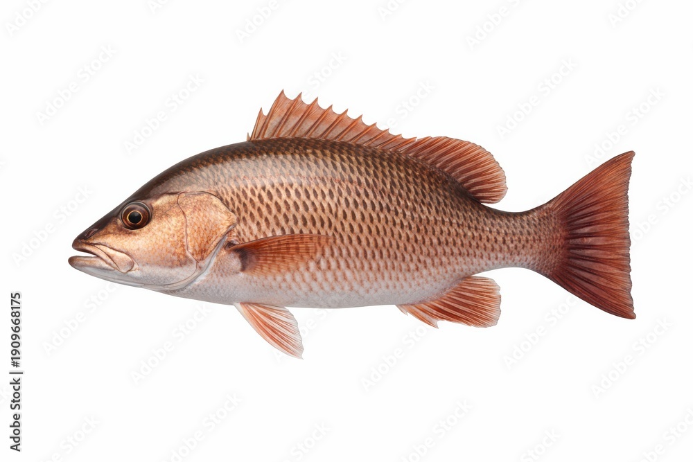 Obraz premium Red Fish Swimming: Aquatic Marine Life and Underwater Wildlife Photography