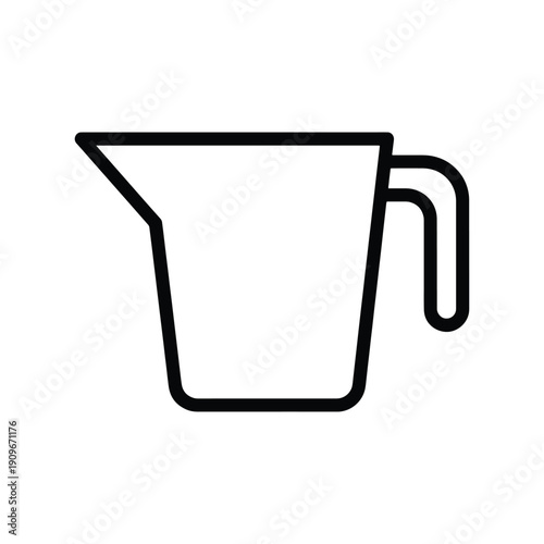 Measuring Cup Icon, Kitchen Cooking Measurement Vector