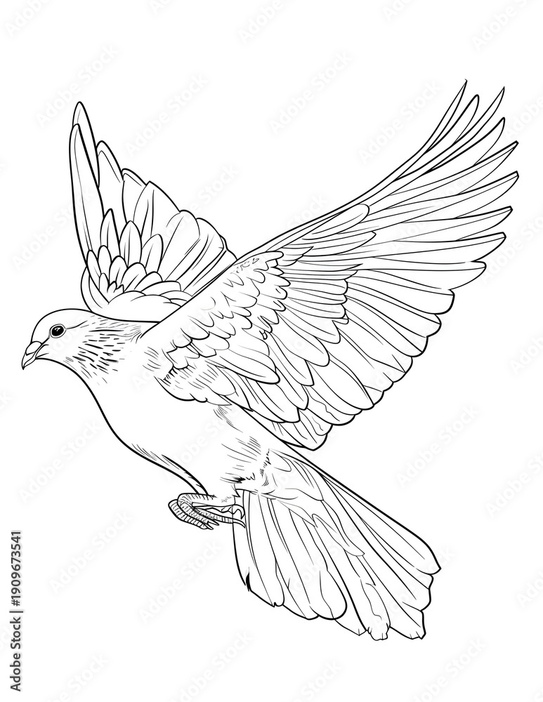 Fototapeta premium birds coloring page, bird coloring pages, wildlife coloring sheets, tropical bird coloring page, bird coloring book, animal coloring page, animals coloring book