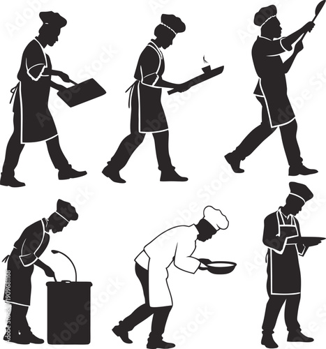 silhouettes of people