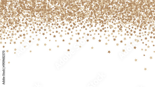 A luxurious gold glitter gradient on a white background creates a sophisticated ambiance.