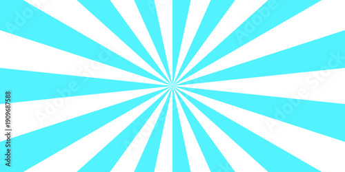 Suitable for graphic design materials. blue gradient sunburst background vector, sunburst vector. Sunrise sunbeam element spiral striped illustration sunray template. 