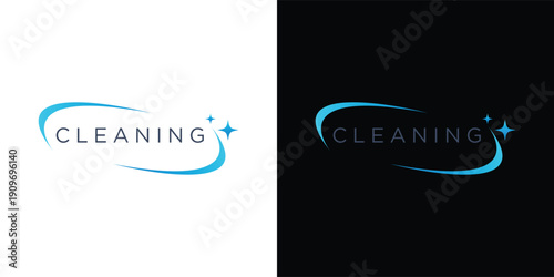 Modern Cleaning Logo Design for Housekeeping and Janitorial Branding