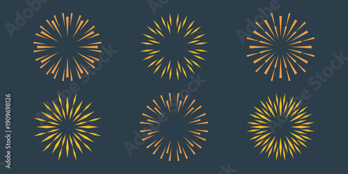 Sun and star logo icon with light beam