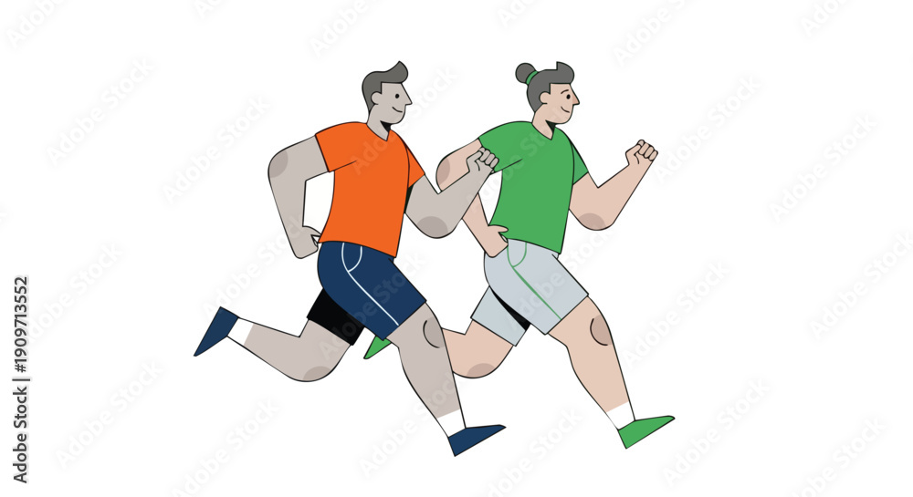 Fototapeta premium Strategic partnership and dynamic teamwork driving market acceleration and healthy competition in the US business sector