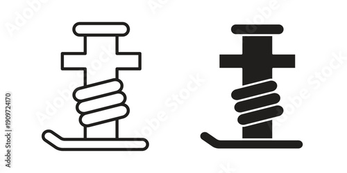 Rammer icon concept template. linear or solid icon collection