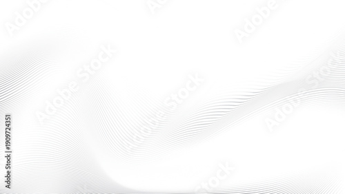 Abstract white and gray color, modern design stripes background with curve lines and glowing light. Vector illustration.