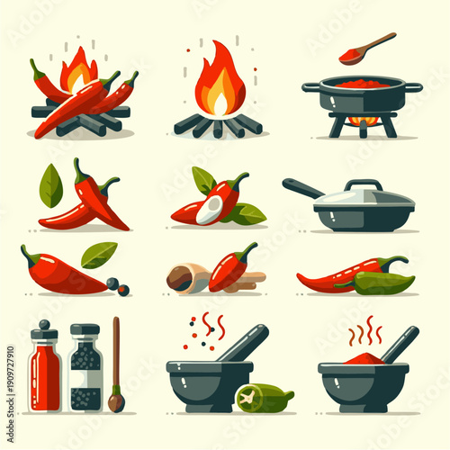 Barbecue grill with vegetables vector icon illustration