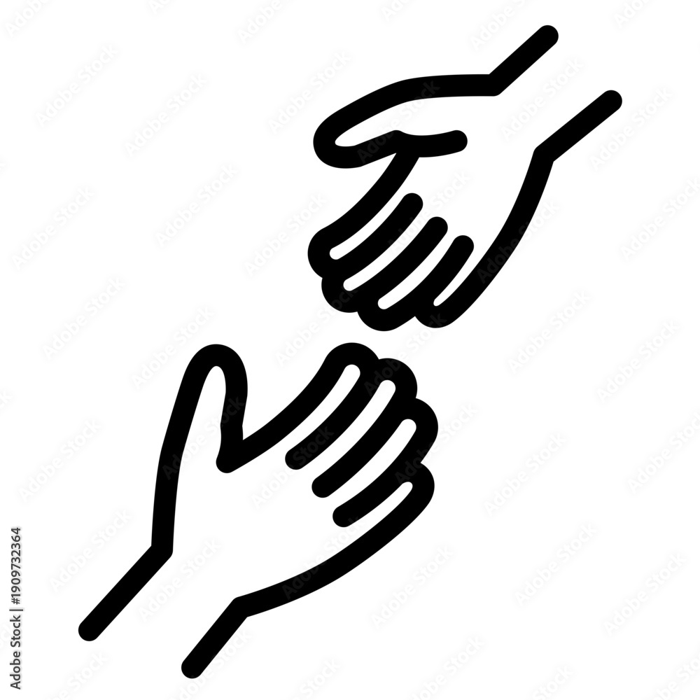 Obraz premium Lend a Hand Icon