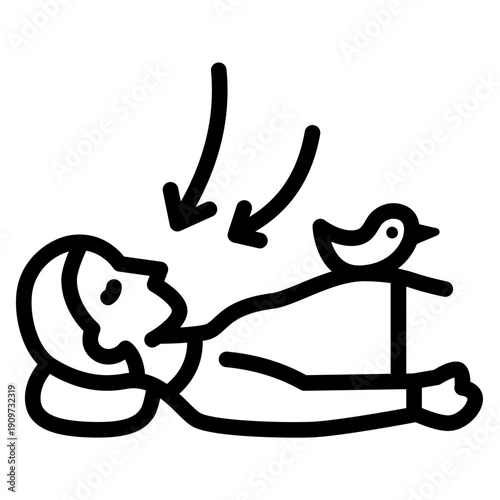 Belly Breathing Icon