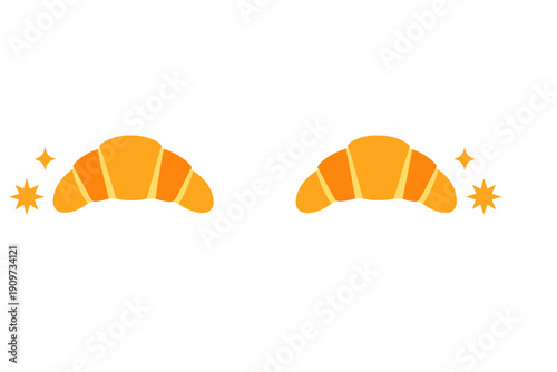 Enjoying fresh croissants at a bakery in the morning with friends celebrating a weekend brunch together