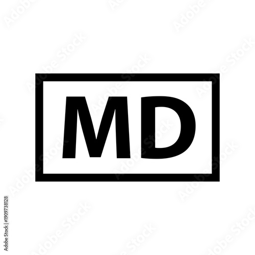 Monochromatic MD, Medical Device icon.svg