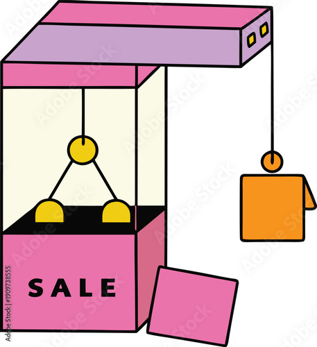 Pixel grabber machine catching discounted items