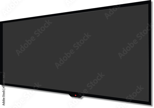 A sleek and modern flat screen television with a black frame