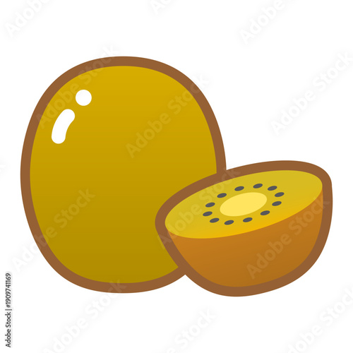 ゴールドキウイのイラスト