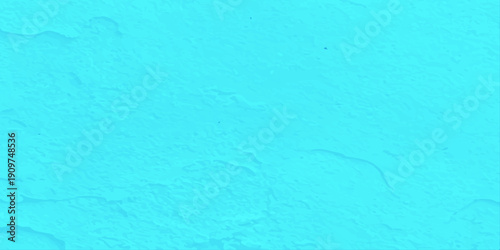 A vintage blue paint texture on a rough concrete wall surface creates a grunge pattern backdrop with a weathered, old paper material design