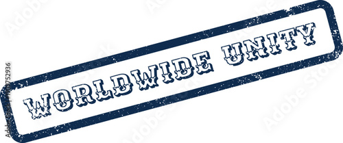 Global worldwide unity emblem for international cooperation and solidarity initiatives