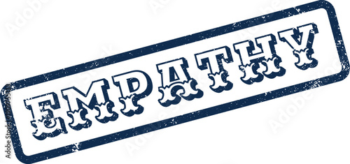 Official Empathy Approval Stamp Mark for Compassionate Understanding and Human Connection