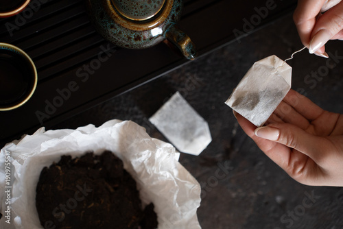 Tea Bag Tea and Pu Erh tea comparison 