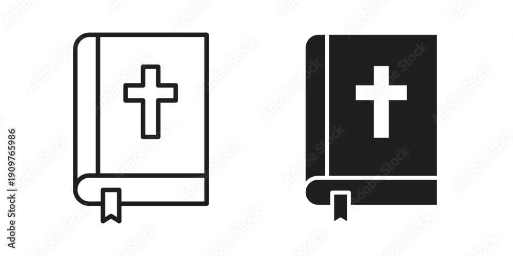 Obraz premium Bible icon in editable style. Vector icon graphics