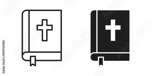 Bible icon in editable style. Vector icon graphics