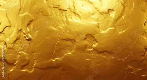 Wallpaper Mural Abstract Golden Textured Background with Cracks and Metallic Shimmering Surface Torontodigital.ca