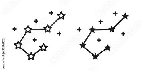Constellation icon in editable style. Vector icon graphics