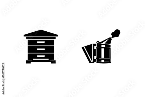 A minimalist white line drawing on a black background depicts a simple house next to a person looking through a telescope at the night sky. It captures a peaceful stargazing scene.