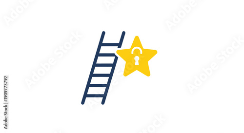 Ladder reaching for a star.
