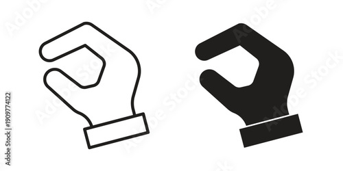 Hand Lizard icon in editable style. Vector icon graphics