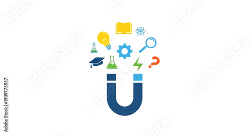 Magnetic attraction of creative thinking concepts.