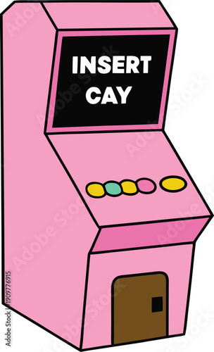 Retro Arcade Style Insert Coin To Save Big Sale Message