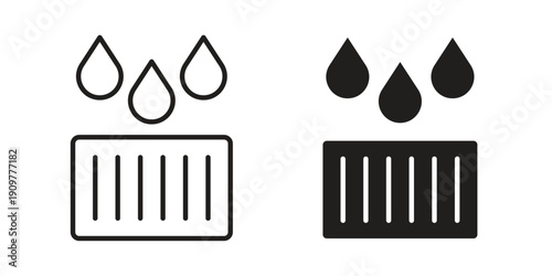 Manhole icon in editable style. Vector icon graphics