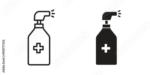 medical pump spray icon in editable style. Vector icon graphics