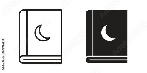 Quran book icon in editable style. Vector icon graphics