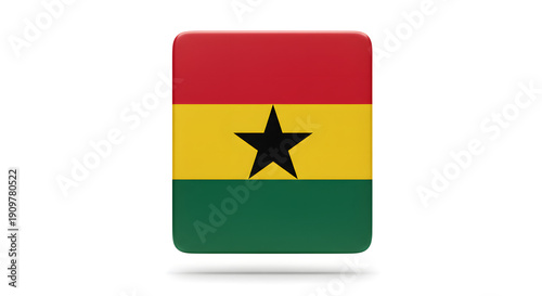 Free Download Ghanaian Emblem: The vibrant colors and symbolic design of the Ghanaian flag come to life in this eye-catching visual. Embodying the spirit of a nation. - GFXLoad