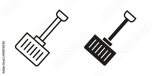 Snow shovel icon in editable style. Vector icon graphics