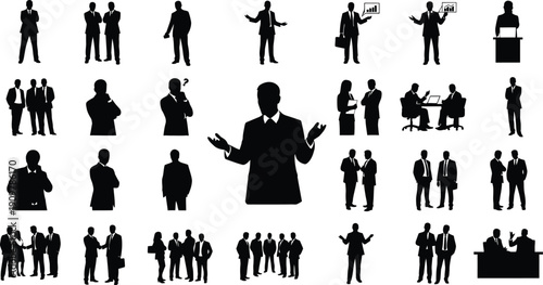 Business Silhouettes Mega Collection for Corporate Meetings and Office Staff